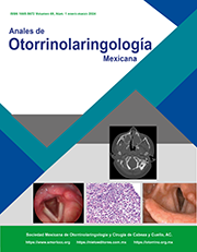 Anales de Otorrinolaringología Mexicana