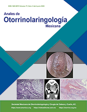 Anales de Otorrinolaringología Mexicana