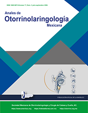 Anales de Otorrinolaringología Mexicana
