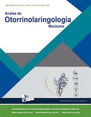 Anales de Otorrinolaringología Mexicana